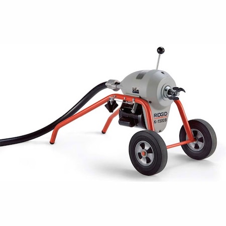 Rigid Frame W/Tool Set & Mitt K-1500A, 710RPM, 115V, 3/4HP, 1-1/4, 105'L x 1-1/4W Cable 23702
